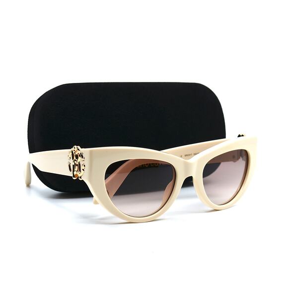 ROBERTO CAVALLI SRC017M IVORY PURPLE GRADIENT AUTHENTIC SUNGLASSES - Picture 1 of 16